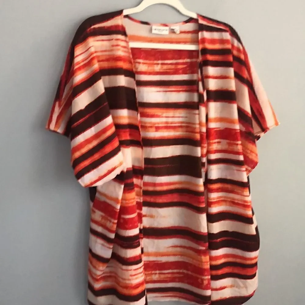 Women’s Southwestern plus size 3X lightweight flowing open front cardigan